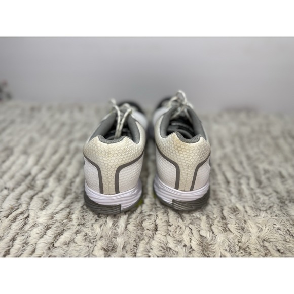 Under Armour Golf Shoes Boys Youth Size 6 White Black Lime Green Spiked Cleats - Picture 6 of 10